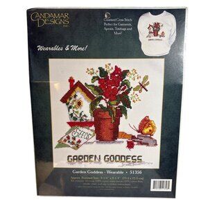 Counted Cross Stitch Kit Garden Goddess Wearable Design 51356 Candamar Designs